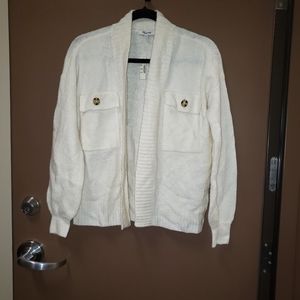 Madewell Cream Fuzzy Cardigan Sweater Size XXS